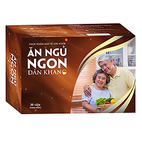 Viên Uống Ăn Ngủ Ngon Dân Khang Hộp 30 Viên - Hỗ Trợ Ăn Ngon, Ngủ ngon