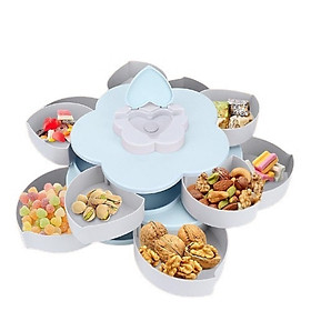 Khay Đựng Mứt Tết Lúa Mạch Xoay 2 Tầng 10 Ngăn ABG, Dùng Để Đựng Bánh Kẹo Tết, Thiết Kế Đẹp Mắt , Model Mới Nhất 2021 Ứng Dụng Trong Mọi Gia Đình – Hàng Chính Hãng