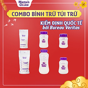 Combo Bình Trữ Sữa và Túi Trữ Sữa Mama’s Choice, Bảo Quản và Trữ Sữa Mẹ, Kiểm Định An Toàn Quốc Tế Bureau Veritas
