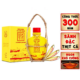 Nước mắm Tĩn cá cơm vàng ruột đỏ độ đạm 60N 250 ml rin nguyên chất truyền thống không chất bảo quản
