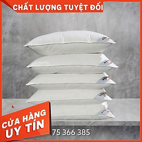 Mua Gối lông vũ nhân tạo size 48x74cm bông gòn microfiber giả lông vũ  gối khách sạn giá cho 1 sản phẩm