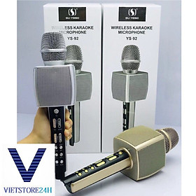 Mic KARAOKE 3IN1 YS92 cao cấp VT - Hàng chính hãng