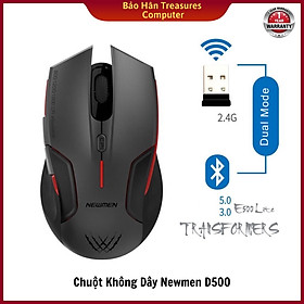 Mua Chuột không dây Newmen D500 2 chế độ kết nối Bluetooth 5.0 và 2.4Ghz - Hàng Chính Hãng