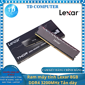 Mua Ram máy tính Lexar 8GB DDR4 3200MHz Tản dày - Hàng chính hãng DigiWorld phân phối