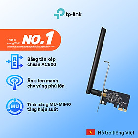 Bộ Chuyển Đổi Card Mạng Wifi TP-Link Archer T2E PCIe Băng Tần Kép AC600 - Hàng Chính Hãng