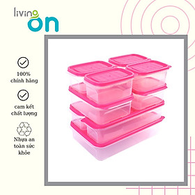Mua Bộ hộp cơm trưa màu hồng gồm 9 món giá cực rẽ- Lunch box set 7