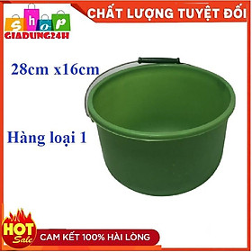 Xô Nhựa Đựng Nước, Tưới Cây, Xách Hồ, Xách Vữa, Đựng Đồ, Có Quai Xách, Kích Thước 28x16Cm