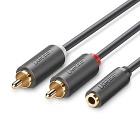 Mua Cáp âm thanh 2 đầu Bông sen sang 3.5mm Âm 1M màu Đen Ugreen 102GK10588AV Hàng chính hãng