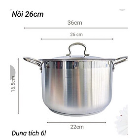 Mua Nồi Luộc Gà Inox 430  3 đáy  Fivestar Standard NL-LG  dùng được bếp từ |size26 28 30 32 36cm|GiadụngAnNhiên