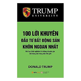 Hình ảnh Sách - 100 Lời Khuyên Đầu Tư Bất Động Sản Khôn Ngoan Nhất