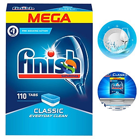 Hộp 110 viên rửa bát Finish Classic Dishwasher Tablets QT0337, Viên nén rửa bát bát