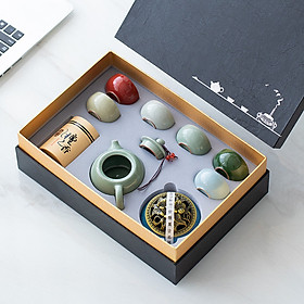 Mua Bộ ấm chén pha trà men rạn kèm bộ trầm hương