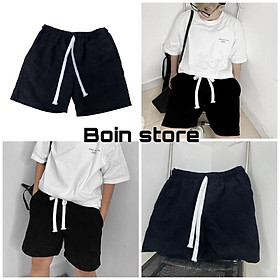 Quần Short Thun trơn cao cấp , Quần đùi thun da cá trơn đen co dãn 4 chiều cho nam nữ _ Hình Thật