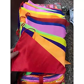 combo 5 cuộn dây cờ đuôi nheo cờ tam giác 7 màu cuộn dài 10 trang trí tết hội nghị