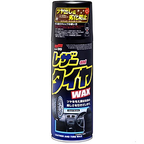 Chai Xịt Làm Bóng Và Bảo Dưỡng Đa Năng Ô Tô Leather Tire Wax L-29 SOFT99 420ml