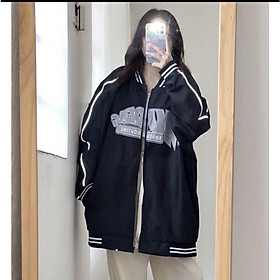 Áo Khoác Dù nam nữ Unisex Kiểu Bomber In Chữ MUDENG Phối Sọc Dạ Quang Phong Cách Hot Trend Mới tpp748