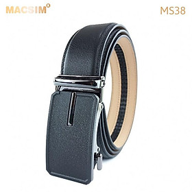 Thắt lưng nam da thật cao cấp nhãn hiệu Macsim  Ms38