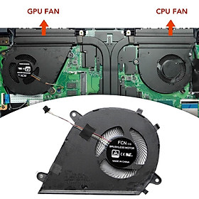 CPU & GPU Cooling Fan Dq5D587G000 Set of 2 for Mars15 Replacement Accessories Spare Parts Easy to Install