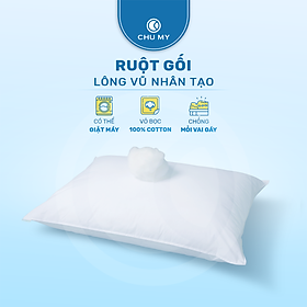 Gối khách sạn 5 sao - Gối bông Microfiber siêu mềm - Gối lông vũ nhân tạo cao cấp - Kích thước 60 x 80 cm - Gối chống mỏi cổ mỏi vai gáy