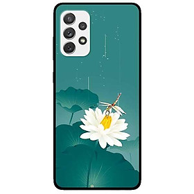 Ốp lưng dành cho Samsung A32 - A52 - A72 mẫu Hoa Trắng Chuồn Chuồn