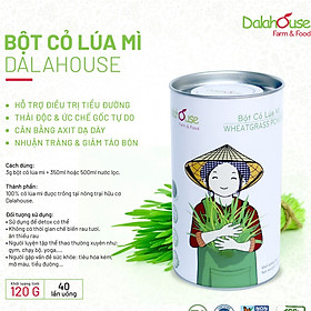 Bột cỏ lúa mì hữu cơ sấy lạnh Dalahouse - Nguyên chất, không đường