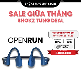 Tai Nghe Bluetooth Thể Thao Truyền Âm Thanh Qua Xương SHOKZ OPEN RUN S803 - Hàng chính hãng - Màu Xanh