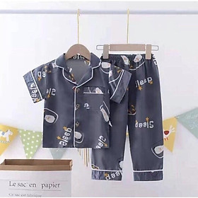 bộ pijama mặc nhà cộc tay quần dài bé trai bé gái hàng quảng châu cao cấp