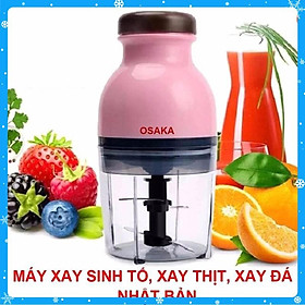 Mua Máy xay sinh tố mini cầm tay 2 lưỡi Osaka dùng để xay thịt xay hoa quả xay cháo cho bé yêu đa năng tiện dụng nhỏ gọn - Hàng Chất Lượng