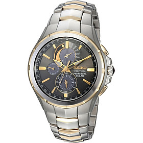 Seiko Men's COUTURA Japanese-Quartz Watch with Two-Tone-Stainless-Steel Strap, 12 (Model: SSC376)
