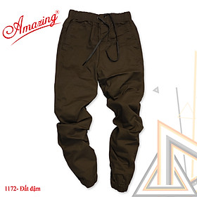 Quần jogger kaki cao cấp Amazing, lưng thun có dây rút, ống bo, thời trang unisex, màu sắc classic dễ phối đồ, có big size 