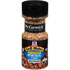 Mua GIA VỊ ĂN KIÊNG ÍT MUỐI VỊ THỊT BÒ McCormick Grill Mates 25% Less Sodium Montreal Steak Seasoning 90g (3.18 oz)