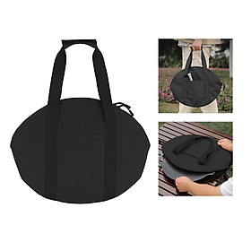 Cast Iron Skillet Bag BBQ Grill Pan Storage Bag Heavy Duty Chef Bag for Camping Cookware or Dutch Oven Accessories