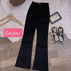 Quần Jean Dài ống loe from siêu cao chất cotton 2 da co giãn chuẩn đẹp đủ size cho nữ-Cun9140