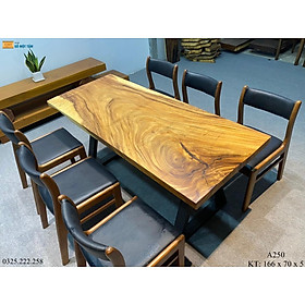 Mua Bàn Ăn Gỗ Me Tây  Bàn Cafe Gỗ Me Tây  Bàn Gỗ Me Tây Nguyên Tấm Dài 1 66m Rộng 70cm Dày 5cm