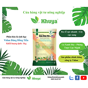 Phân bón lá sinh học Vidan Đáng Đồng Tiền New 1kg Ra rễ - Lá Xanh Dày