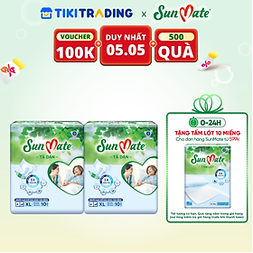 Combo 2 Tã Dán Người Lớn SunMate G2 Size XL10 (10 Miếng)