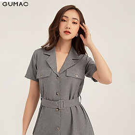 Đầm suông cổ đăng tông GUMAC DB1171