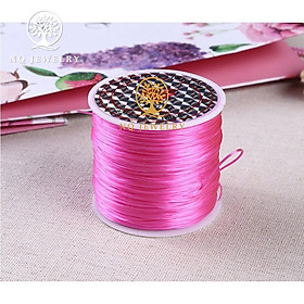 {Phụ kiện đan vòng} Cuộn dây thun, cước thun (cước chun) , chỉ thun đan vòng phong thủy cỡ trung 60 mét - NQ Jewelry