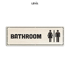 Mua Bảng tên phòng dán cửa nhà vệ sinh WC - Toilet - Resroom - Bathroom LEVU TL29S