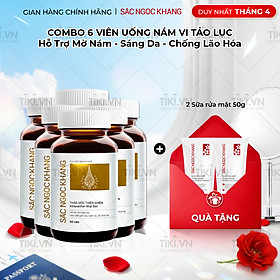 Combo 6 Viên Uống Sắc Ngọc Khang Vi Tảo Lục Hộp 60 viên