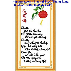 Mua Tranh thêu chữ thập cảm ơn đời  222084 chưa thêu