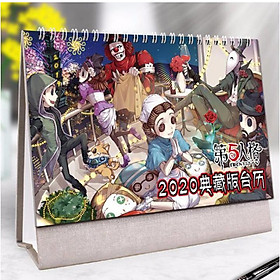 (Lịch 2020) Lịch Identity V Nhân cách thứ năm in ảnh đẹp anime chibi idols lịch để bàn tặng ảnh thiết kế Vcone