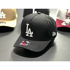 Nón kết, mũ lưỡi trai L.A vải kaki phối lưới form chuẩn thời trang cao cấp