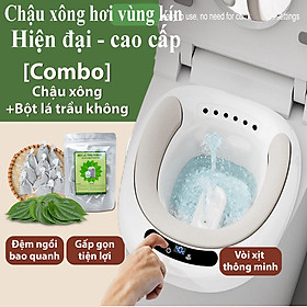 Mua Bồn cầu vệ sinh vùngkín hun khói/ không cần rửa lại chăm sóc cho mẹ bầu Gấp Gọn Tự động- che tên sản phẩm khi giao hàng- Hàng Chính Hãng