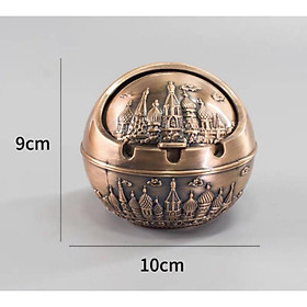 Mua Gạt tàn bằng đồng có nắp chất liệu đồng giả cổ cao cấp