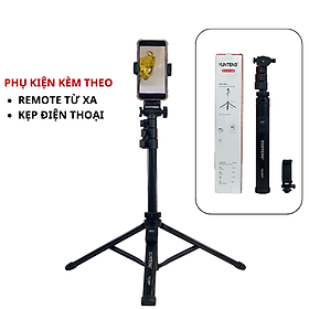 Gậy chụp ảnh điện thoại Yunteng VCT-91666 - Phụ kiện tích hợp 3 chân tripod và cằm tay selfie nhỏ gọn tiện lợi - Hàng chính hãng