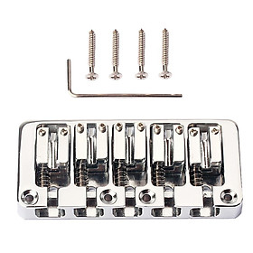 Bridge for Electric Bass Guitar DIY Replacement Kits w/ Hex Wrench