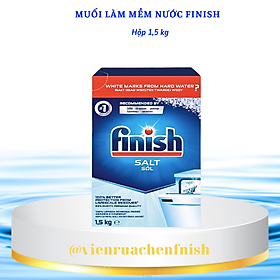 Muối rửa chén bát Finish 1,5kg kèm túi zip 