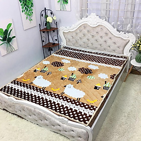 Mua Thảm Nỉ  Thảm Cừu Đa Năng Trải Giường 3 Lớp Siêu Dày  Siêu Ấm Tổng Hợp Mẫu Trơn