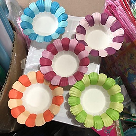 Mua Đĩa giấy màu trang trí (sét 10 chiếc)